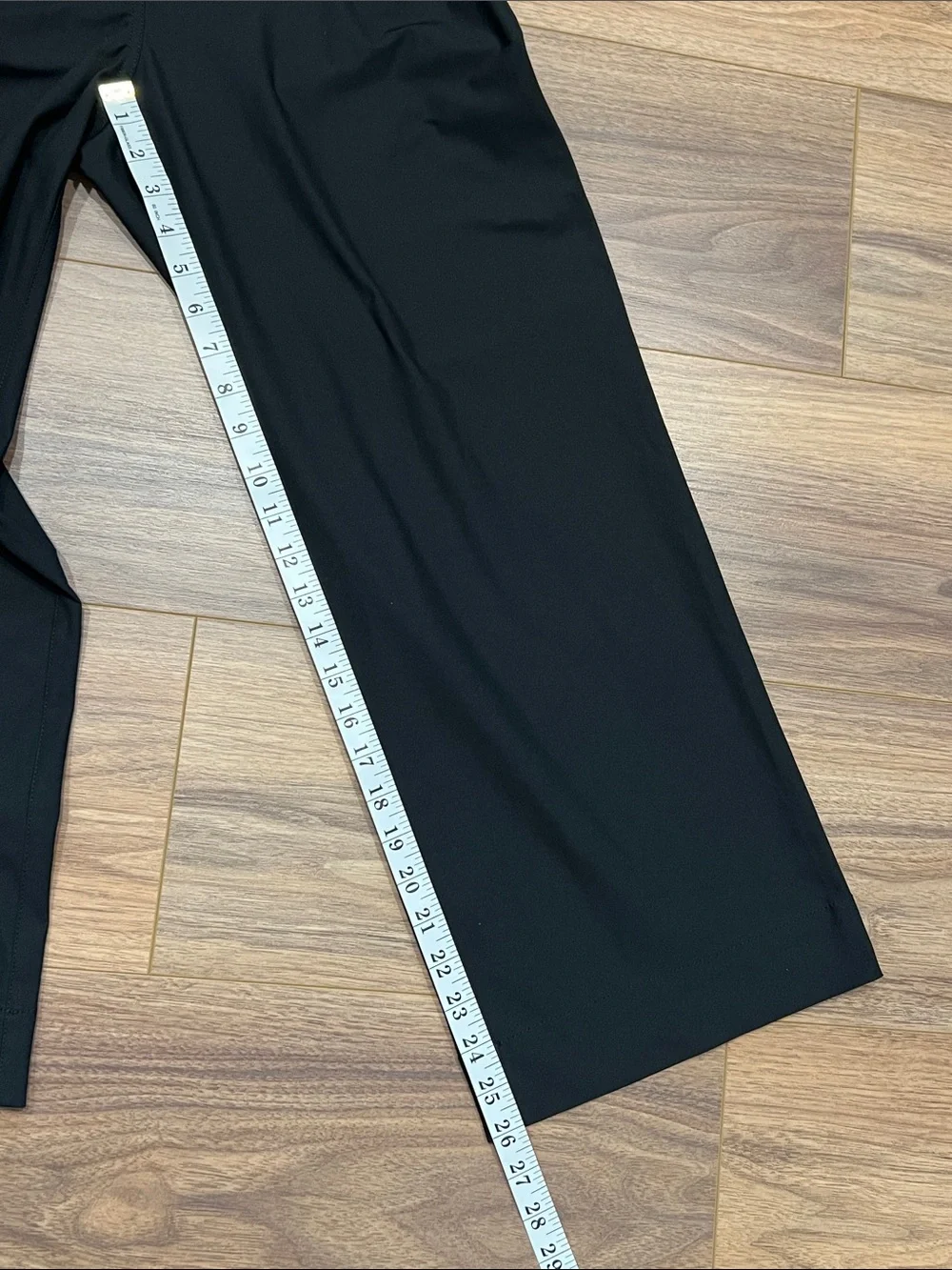 Lululemon City Sleek 5 Pocket Wide-Leg High Rise 7/8 Length Pant in Black - 28